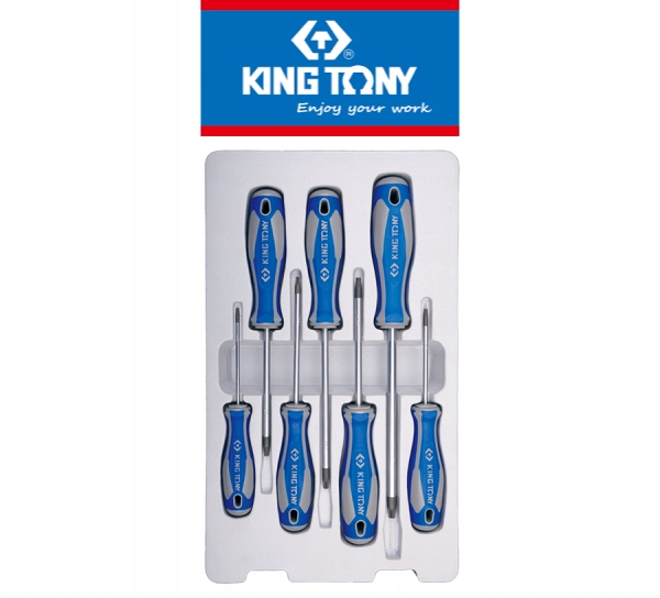 Набор отверток 7cz. TORX С ОТВЕРСТИЕМ KING TONY