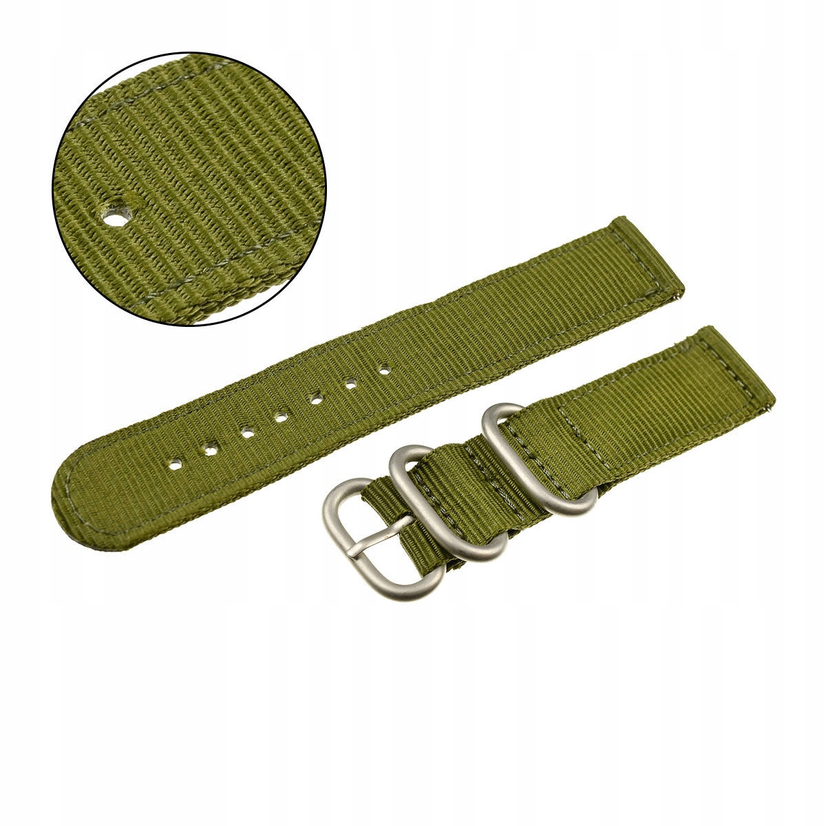 Pasek do zegarka 20MM ZIELONY Parciany Nylonowy NATO - Teleskopy Quick Pins Kod producenta NO2