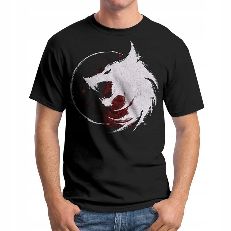 

Koszulka T-Shirt Witcher Wiedźmin Wolf S