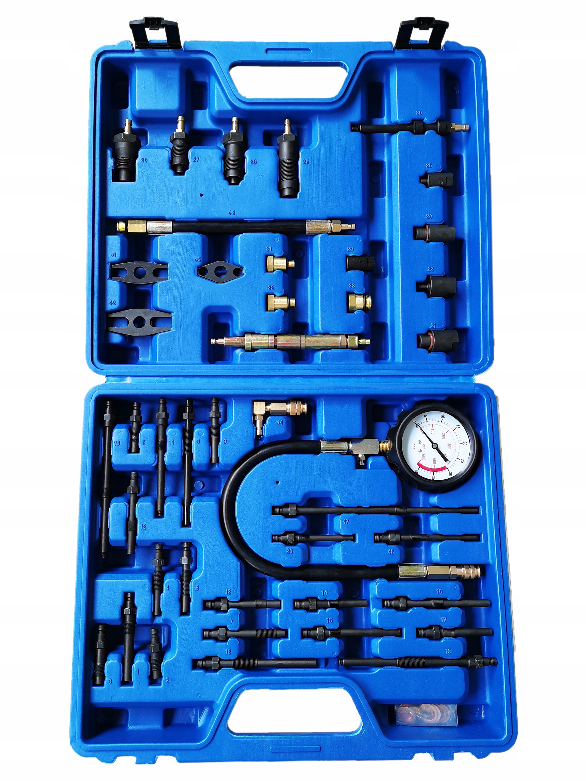 Tester kompresného tlaku Falcon univerzálny pre benzín a naftu 600 psi