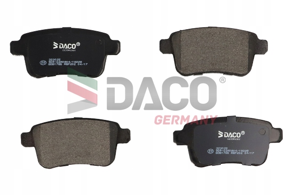 2x Tarcze + 4x Klocki RENAULT KANGOO TYŁ 2008- ABS ŁOŻYSKA JAKOŚĆ ! Strona zabudowy tył