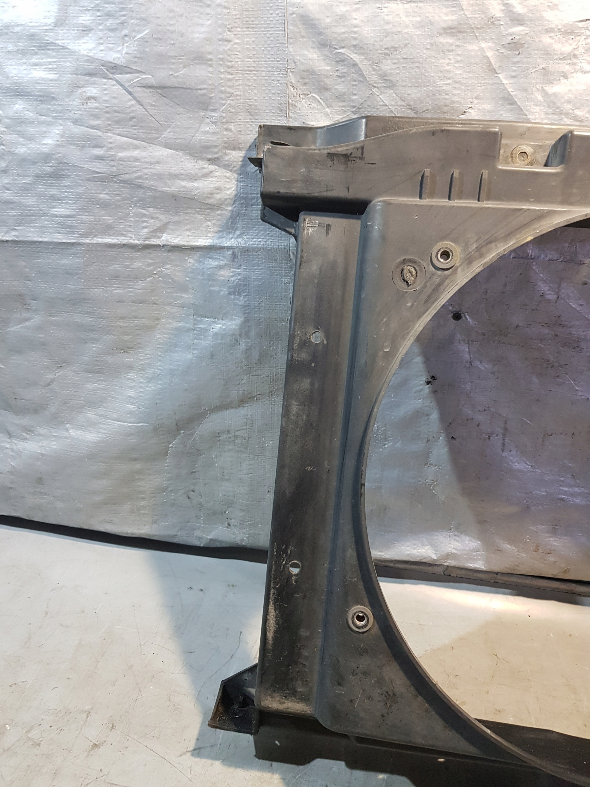support panel for radiators PEUGEOT 307 SW + bonnet latch lock + bundle connecting spoiler of a fan