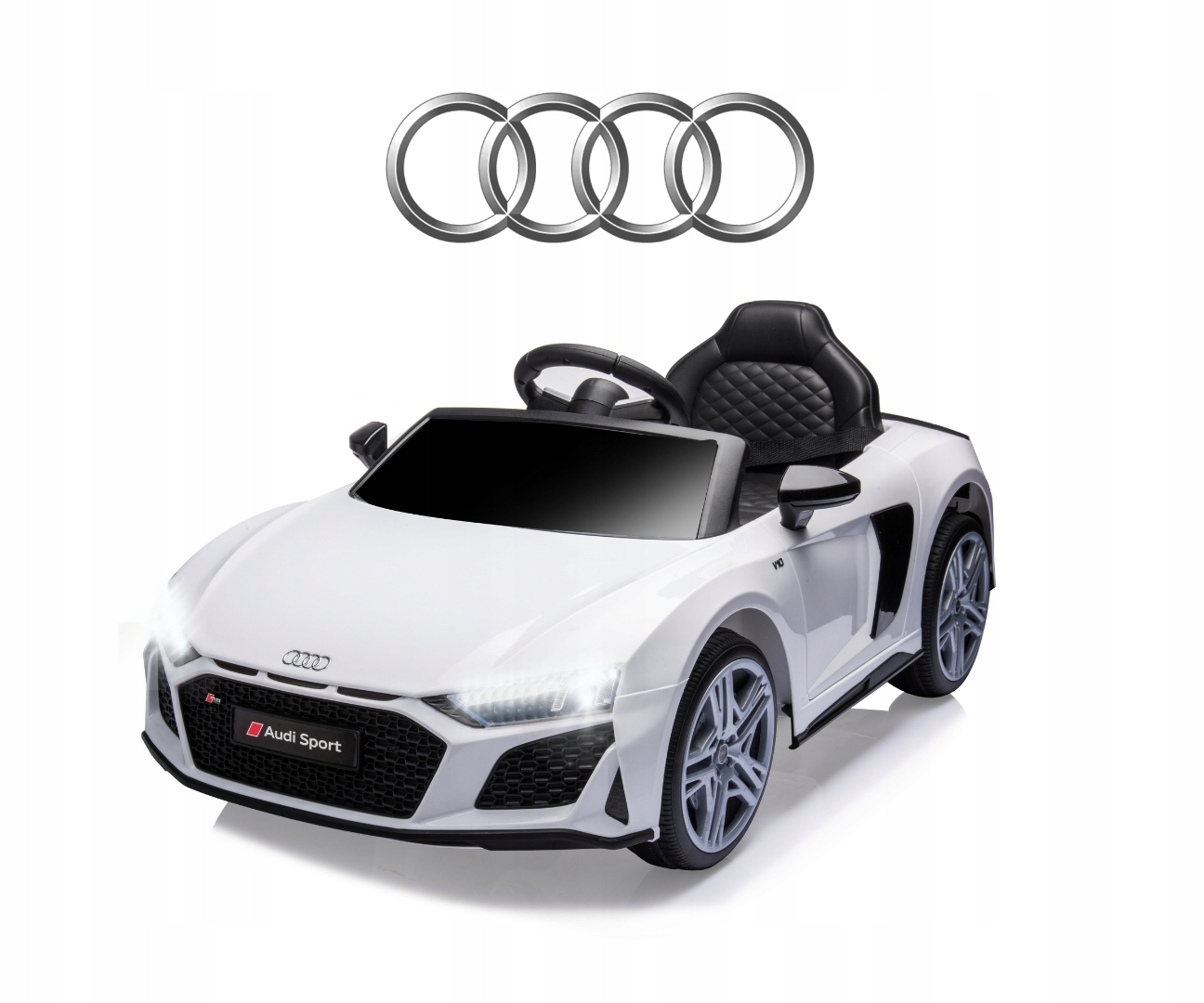 Auto na akumulator dla dzieci reflektory Led Audi R8 Spyder Milly Mally