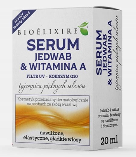 BIOELIXIRE serum olejek do włosów Jedwab + Witamina A