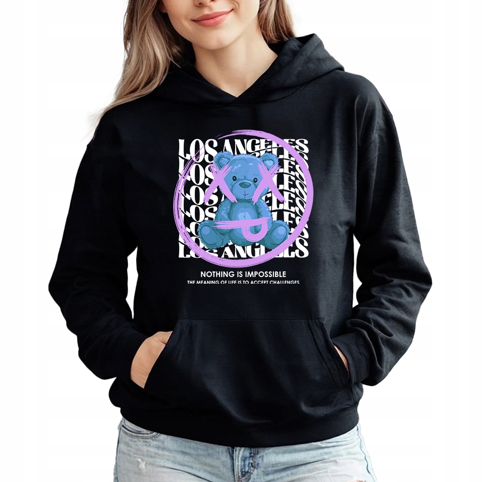 Nic Není Nemožné Slay Trend Style s kapucí Mikina Vel