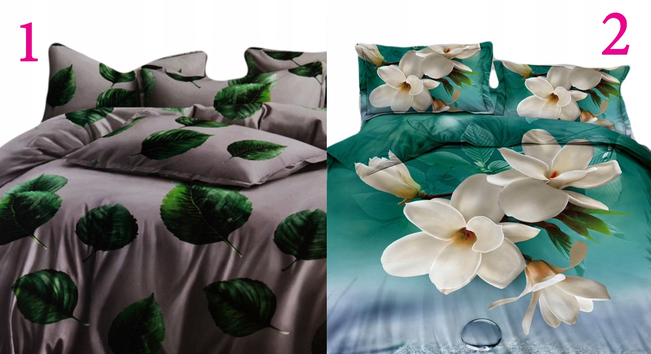 3D POŚCIEL 100% SATYNA BAWEŁNIANA 200X220 4cz. Marka inna