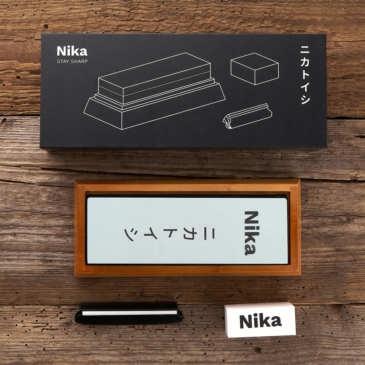 Zestaw NIKA 1000/4000 Kamień Osełka do ostrzenia Gradacja 801-1000 3001-4000