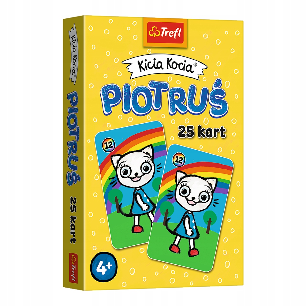 KARTY DO GRY GRA PIOTRUŚ DLA DZIECI KICIA KOCIA 4L+ TREFL Kod producenta 08512