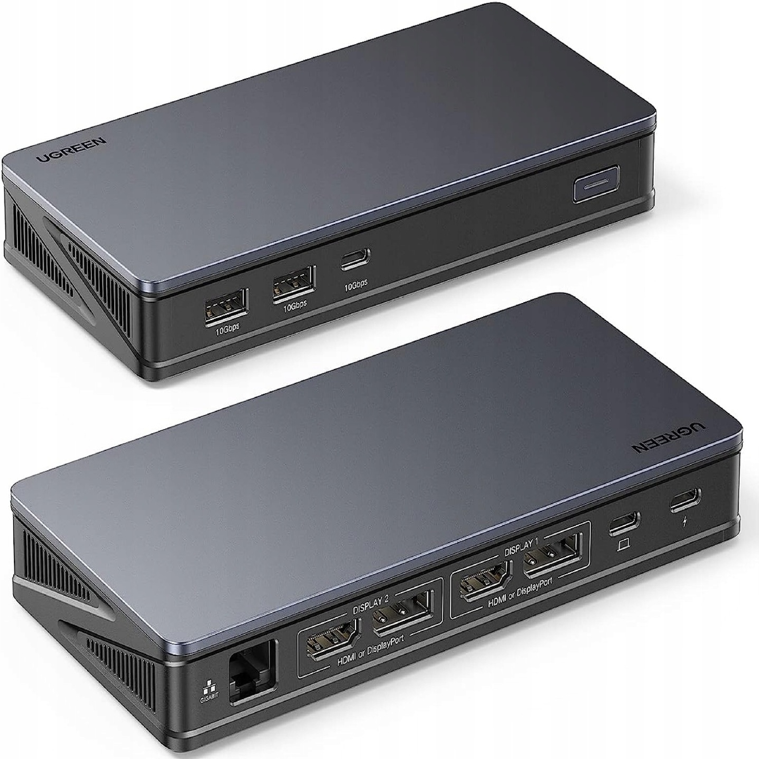 Stacja dokująca hub Usb C dokowanie 2x4K60Hz PD100W Usb A3.2 Hdmi Dp Lan