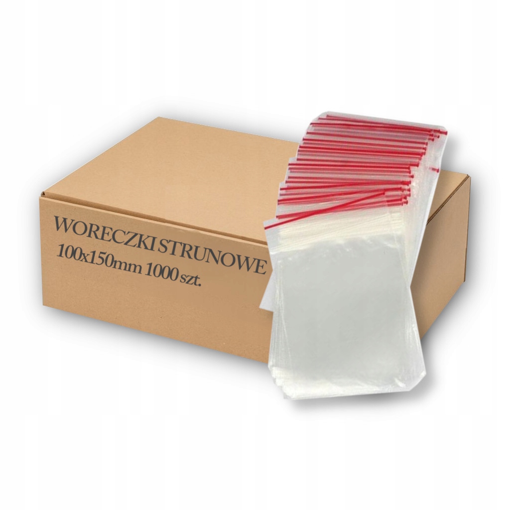 

Torebki Woreczki Strunowe 100X150mm 10/15 1000SZT