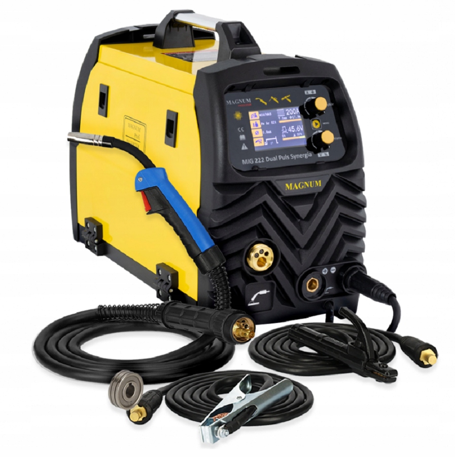 Magnum Mig 222 Dual Puls Synergia LCD Spawarka inwertorowa migomat syn