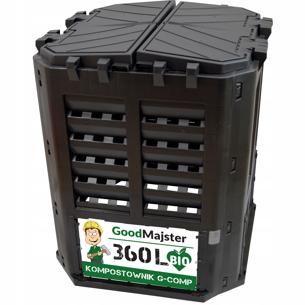

Kompostownik G-comp 360L Black Polski Mrozoodporny