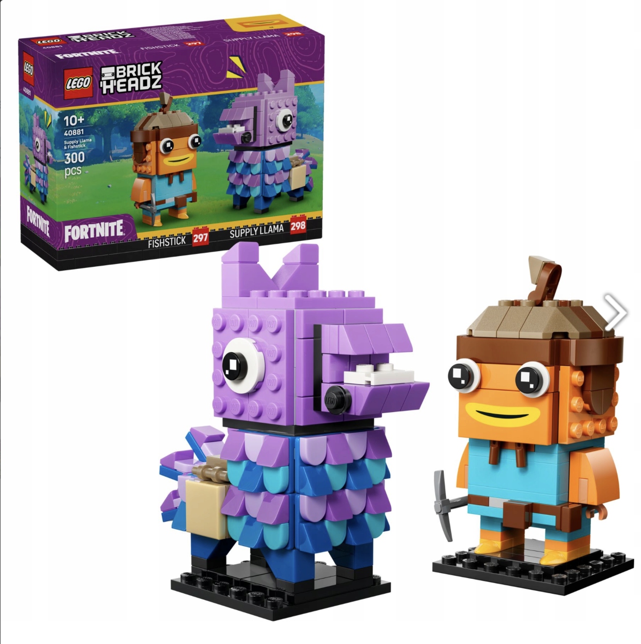 Lego BrickHeadz 40881 Zásobovací lama a rybí palucha – figurky