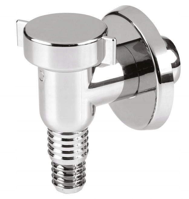 SYFON DO PRALKI ZMYWARKI CHROM NADTYNKOWY PODŁĄCZENIE WĘŻA 32mm CHROMOWANY