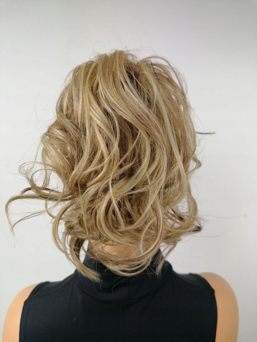 Dopinka Alessa tmavá blond příčesek lehký Kucyk káček-dark blonde-jako natur