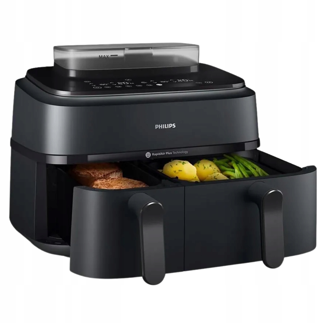 Frytkownica Beztłuszczowa Airfryer Philips 9L 19W1 Czyszczenie Parą 2 Kosze
