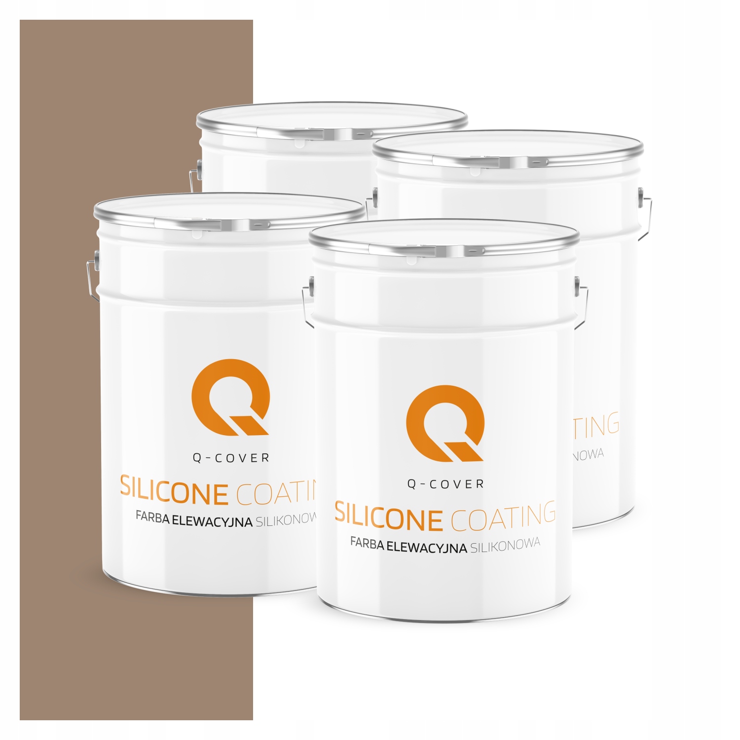 Fasádna farba Fasádová 10L Silikónová Uv farba Orechová farba