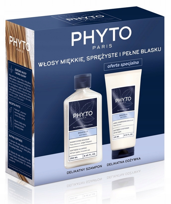 Phyto Zestaw Softness Szampon Odżywka