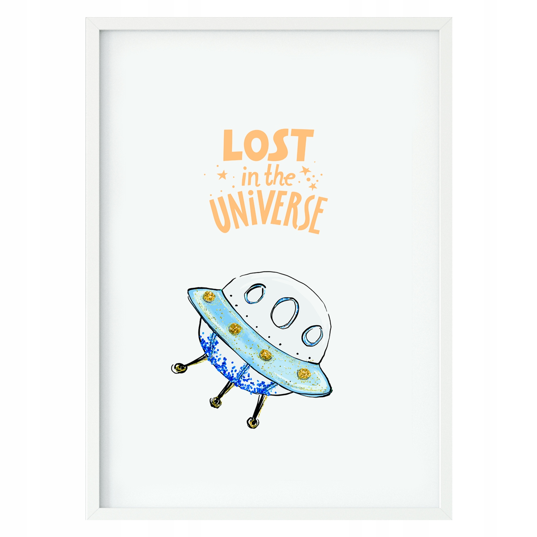 

Plakat w ramie duży 40x60cm Ufo