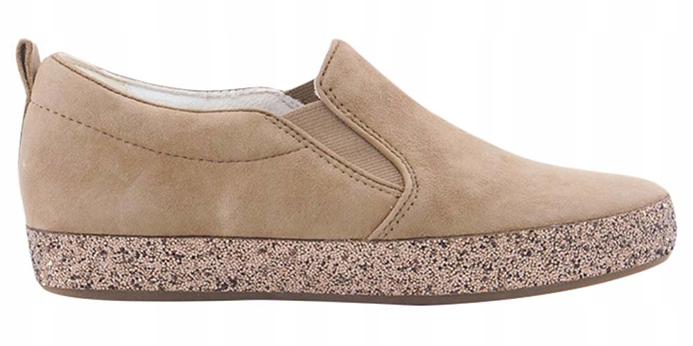 Gabor Dámské kožené nazouvací espadrilky hnědé 37