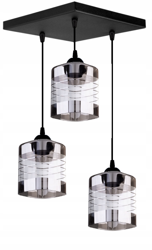 

Szklana Lampa Wisząca Sufitowa Żyrandol Plafon Led