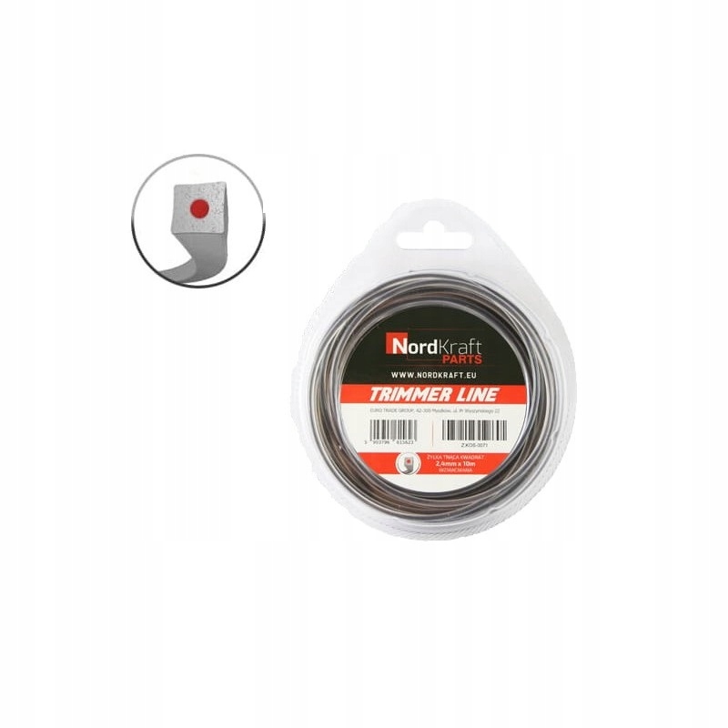 

Żyłka tnąca kwadrat 2,4mm/10m Dual-cut