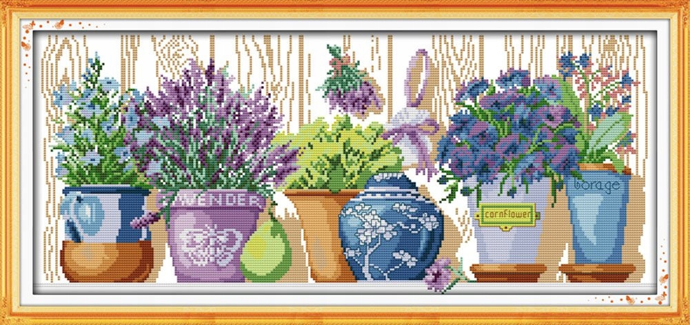 Křížková výšivka počítaná sada (kanva, mulina)