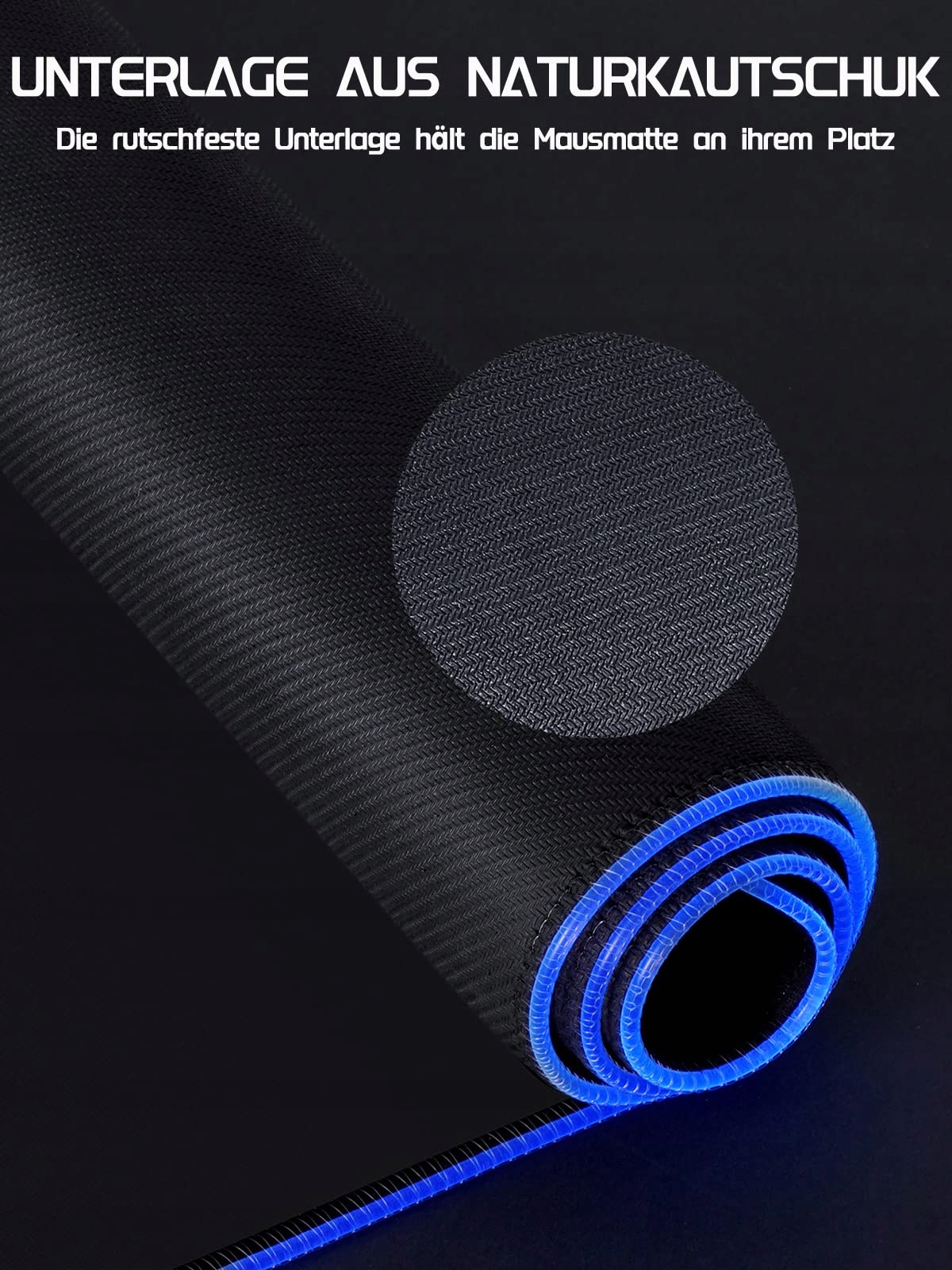 EASEMO Podkładka Gamingowa XXL RGB 900x400x4mm 7 Kolorów LED Antypoślizgowa — miniatura 5