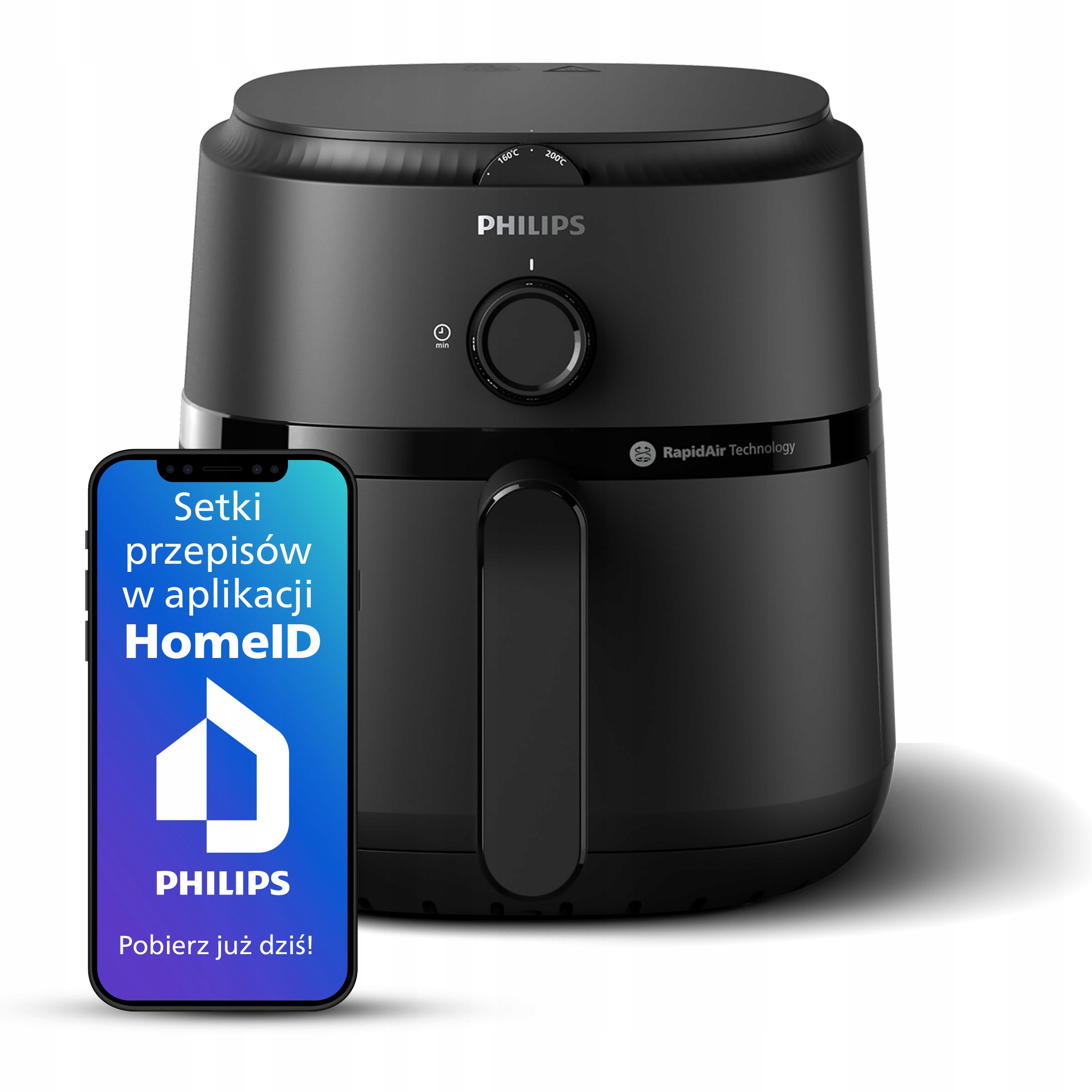 Frytkownica beztłuszczowa Philips Seria 1000 1300W Air fryer 4,2l NA120/00