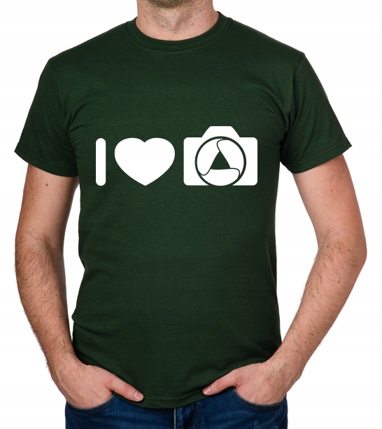 

koszulka I Love Photography prezent