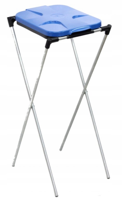 Levně Stojan na třídění odpadu (1-polohový) Modrý Drewmet