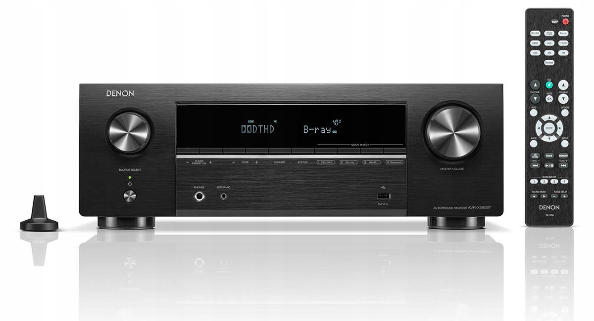 Denon AVR-X580BT Amplituner Kina Domowego 5.2 Z Bluetooth Dolby Czarny
