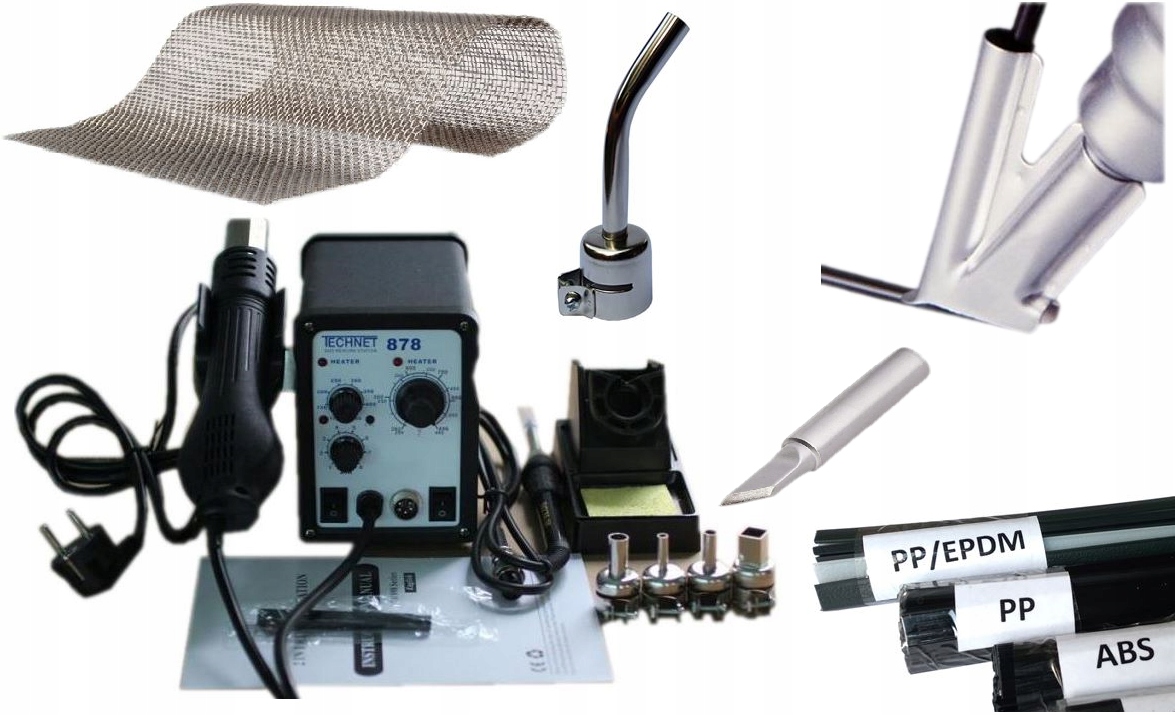 

878 Spawarka do Plastiku 120L +dysze+spoiwa+siatka