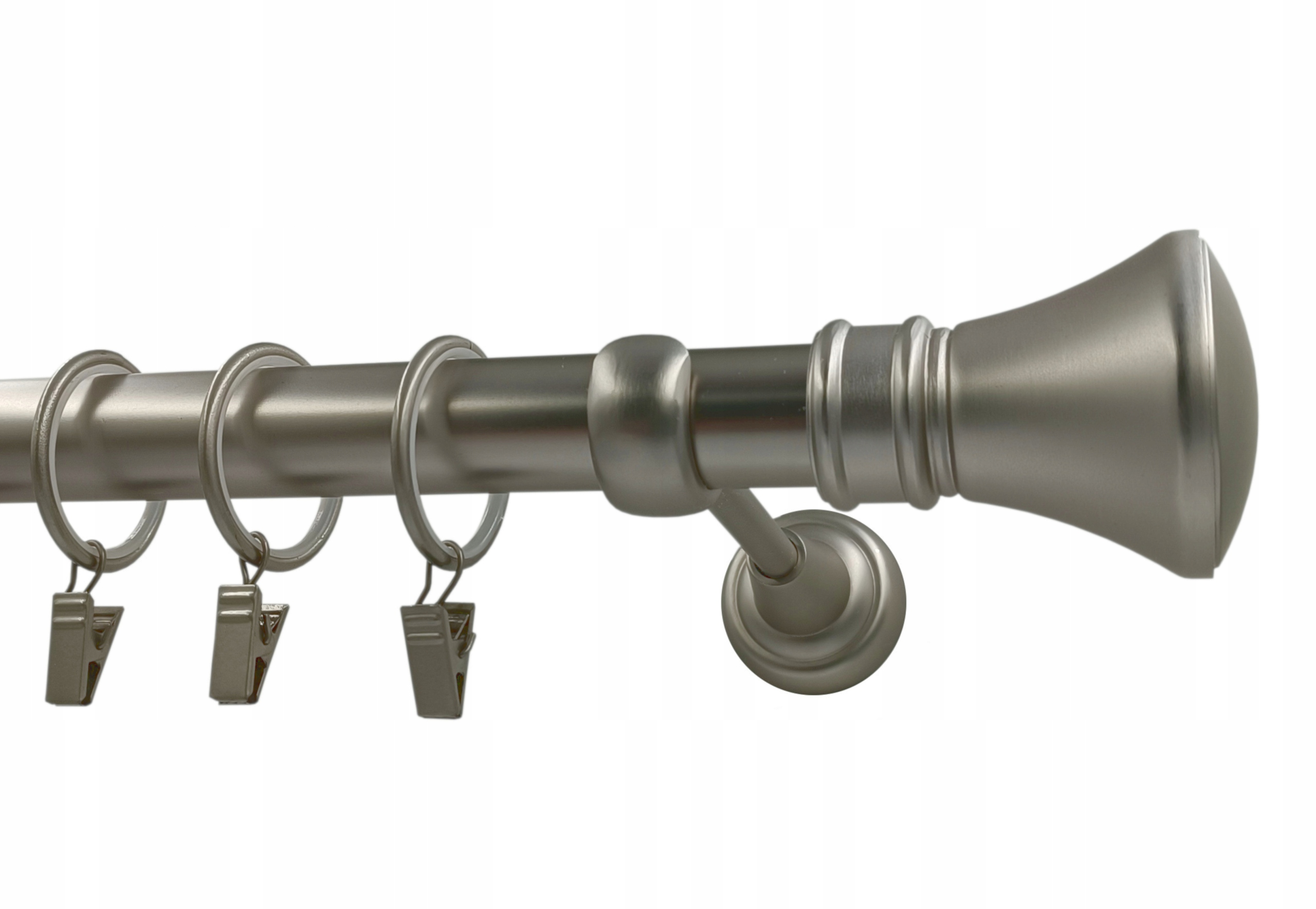 Garnýž Kovový 25mm MIX výběr Koncovek Satén 320cm galvanizovaný