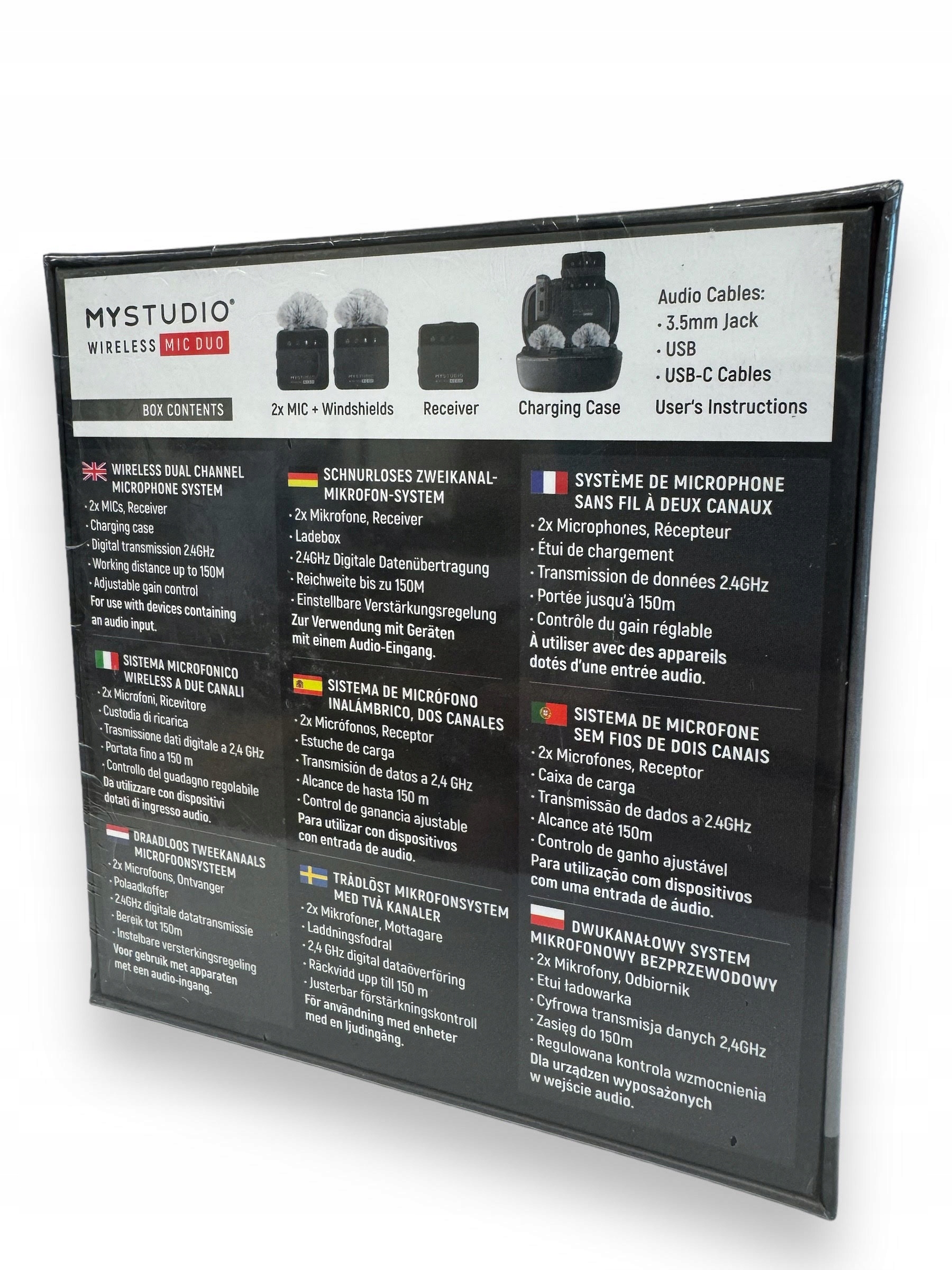 2x Mikrofon studyjny Easypix MyStudio Wireless MIC DUO Marka Easypix