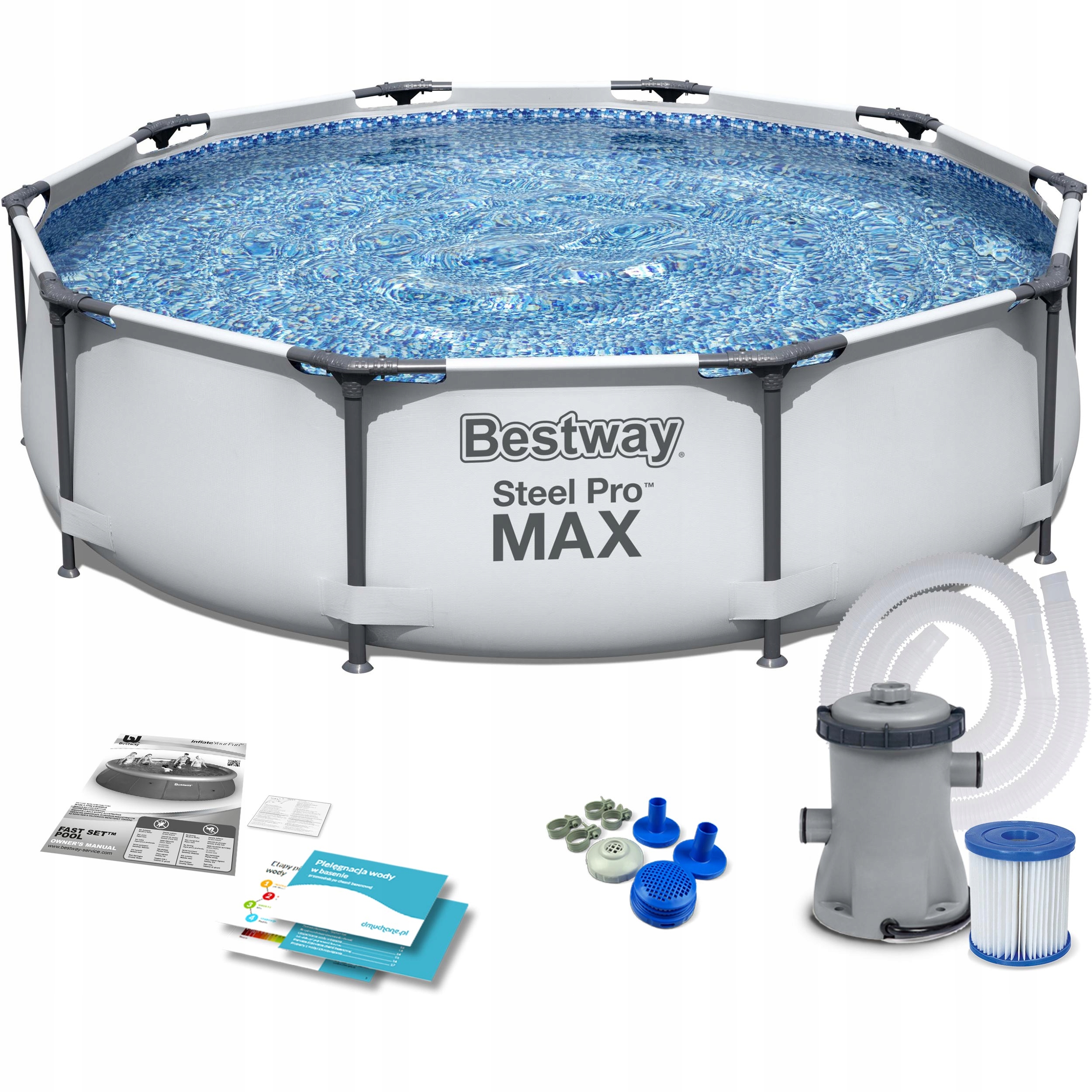 

Basen Ogrodowy Stelażowy 305x76cm Bestway 9w1