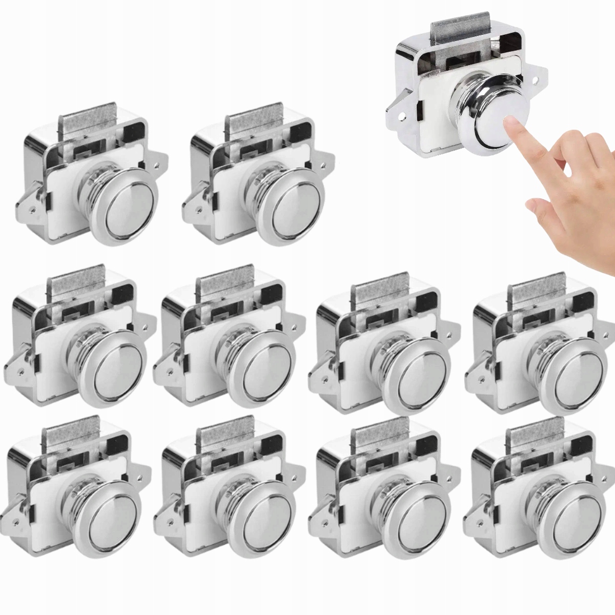 10 Ks Jednostranný nábytkový zámek pro přívěs pushlock push lock