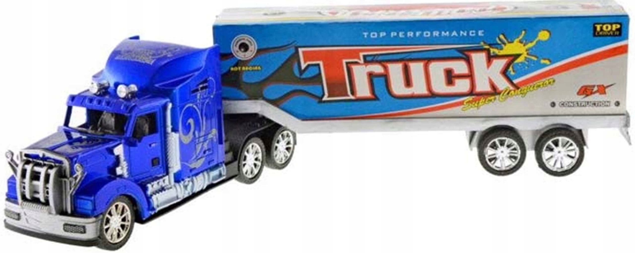 

Duża Ciężarówka Tir samochód Truck 42cm Niebieski