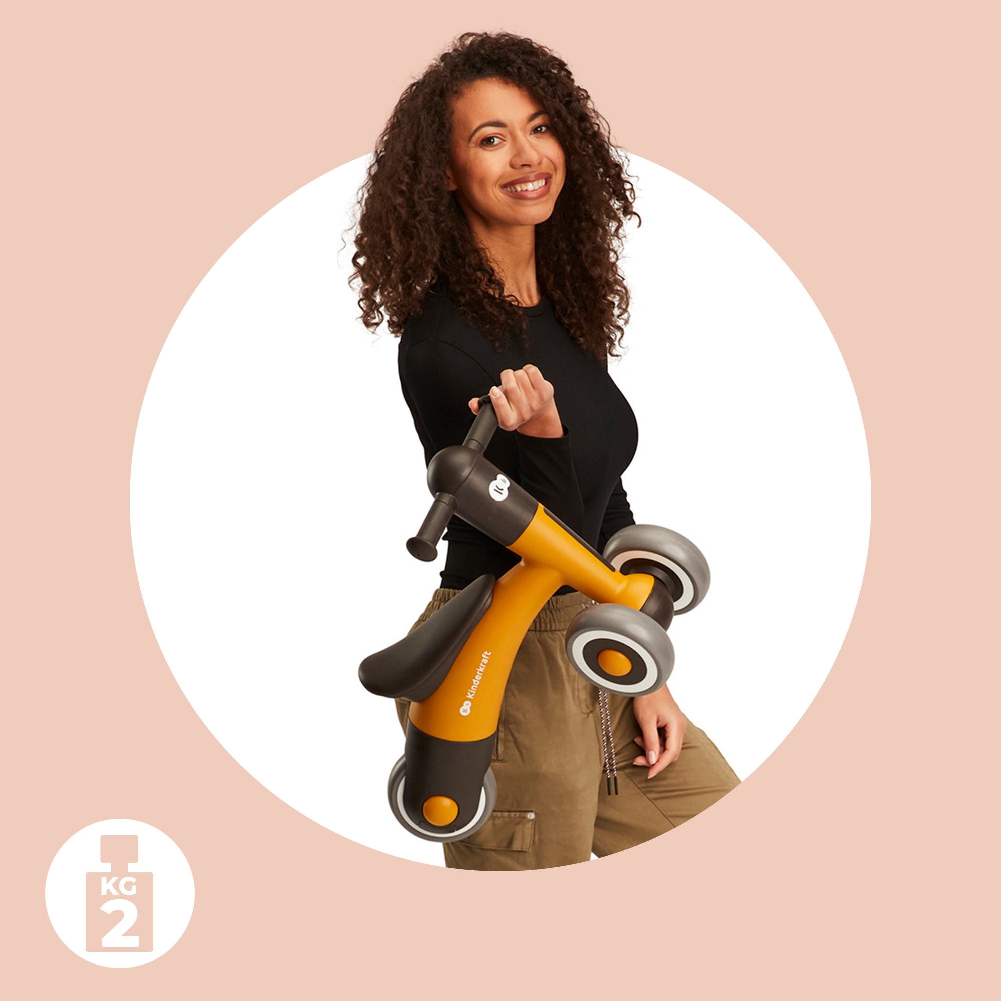 Kinderkraft Rowerek Biegowy Jeździk Pchacz Biegówka Lekki MINIBI Różowy Rama Inna