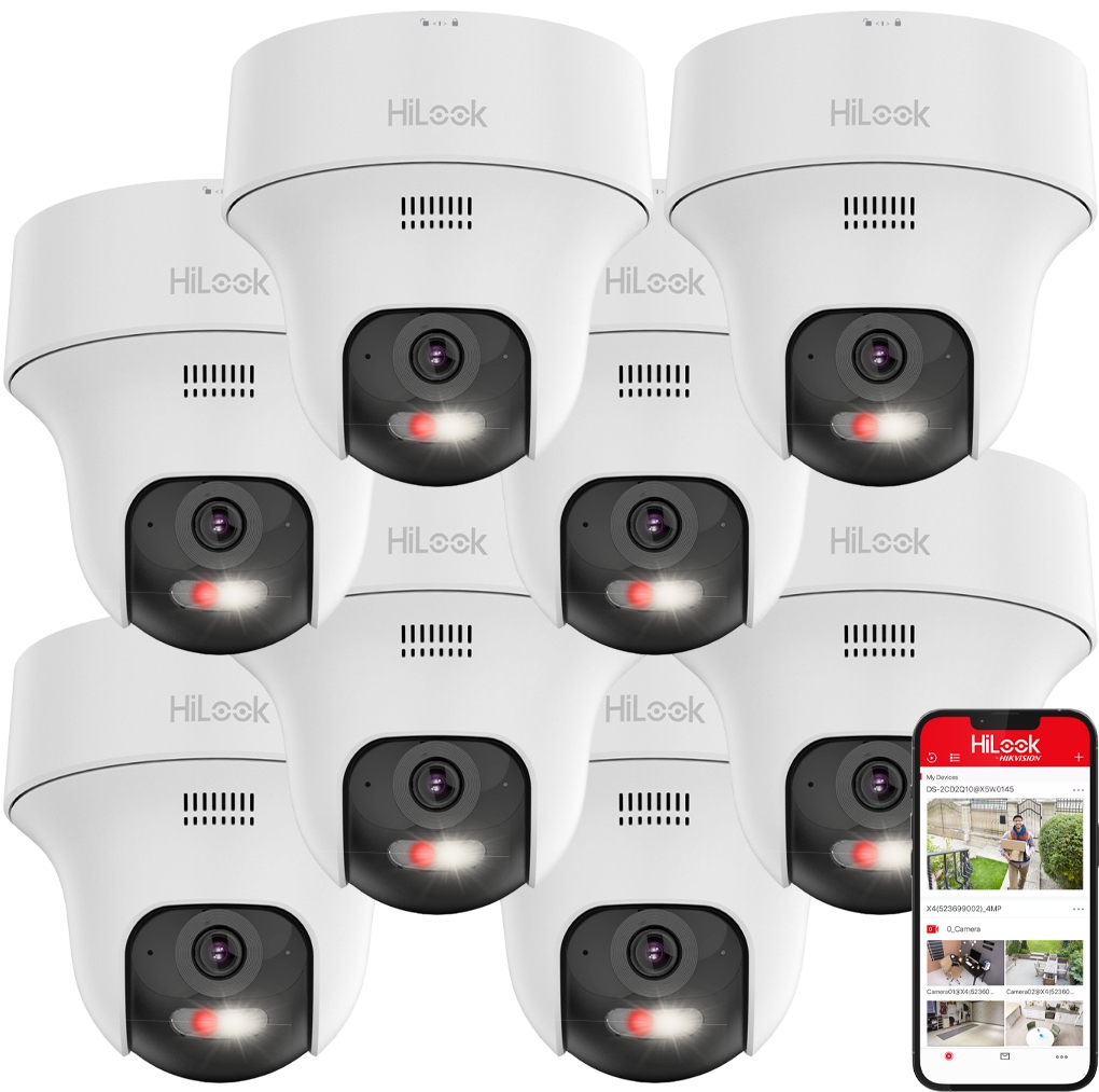 Kamera x8 WiFi 4MPx otočná EasyLink HiLook od spoločnosti Hikvision IPC-F140-LIDF/W