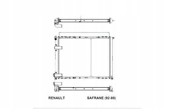 CHŁODNICA RENAULT SAFRANE 10.96- 7701035721 NOWA