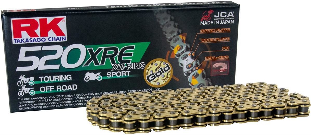 Rk Hnacia Reťaz GB520XRE-122 (xw-ring) S Uzáverom (clf) Súčasťou Balenia