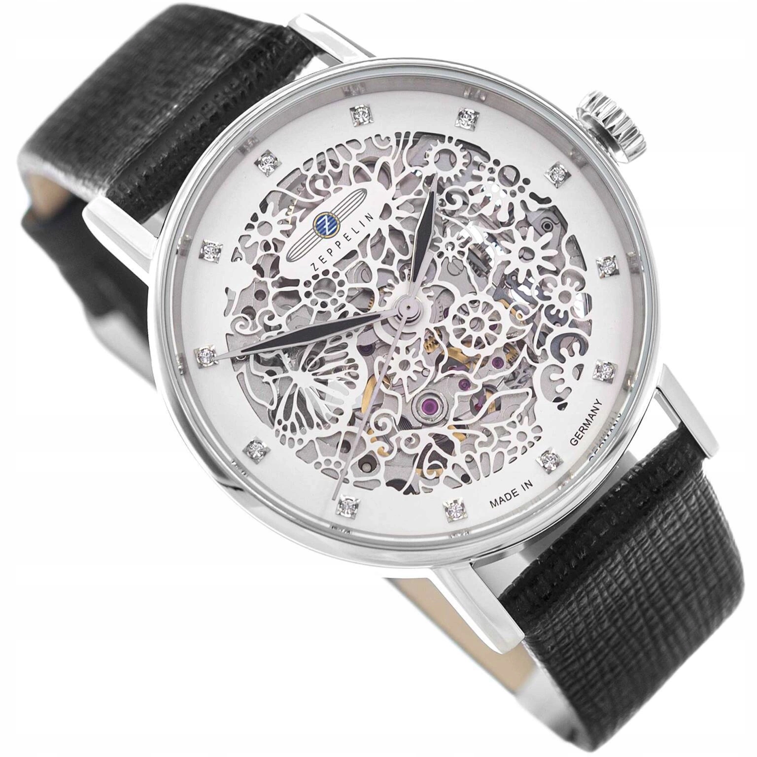 Dámské Hodinky Zeppelin 7461-1 Princess Of The Sky, Černé S Řemínkem 5ATM