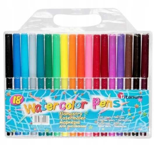 FLAMASTRY 18 kolorów Titanum