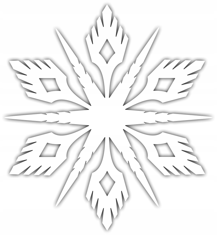 

Naklejka Śnieżynka Płatek śniegu Gwiazdka 20 cm