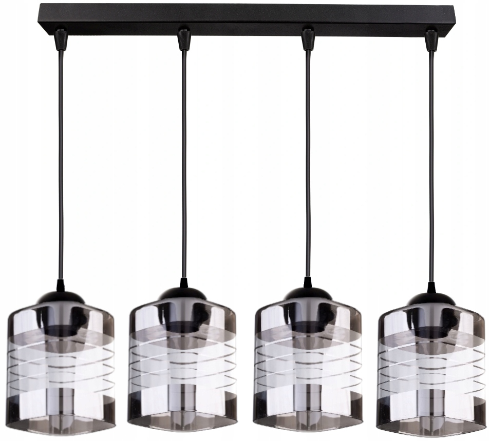 

Szklana Lampa Wisząca Sufitowa Żyrandol Plafon Led