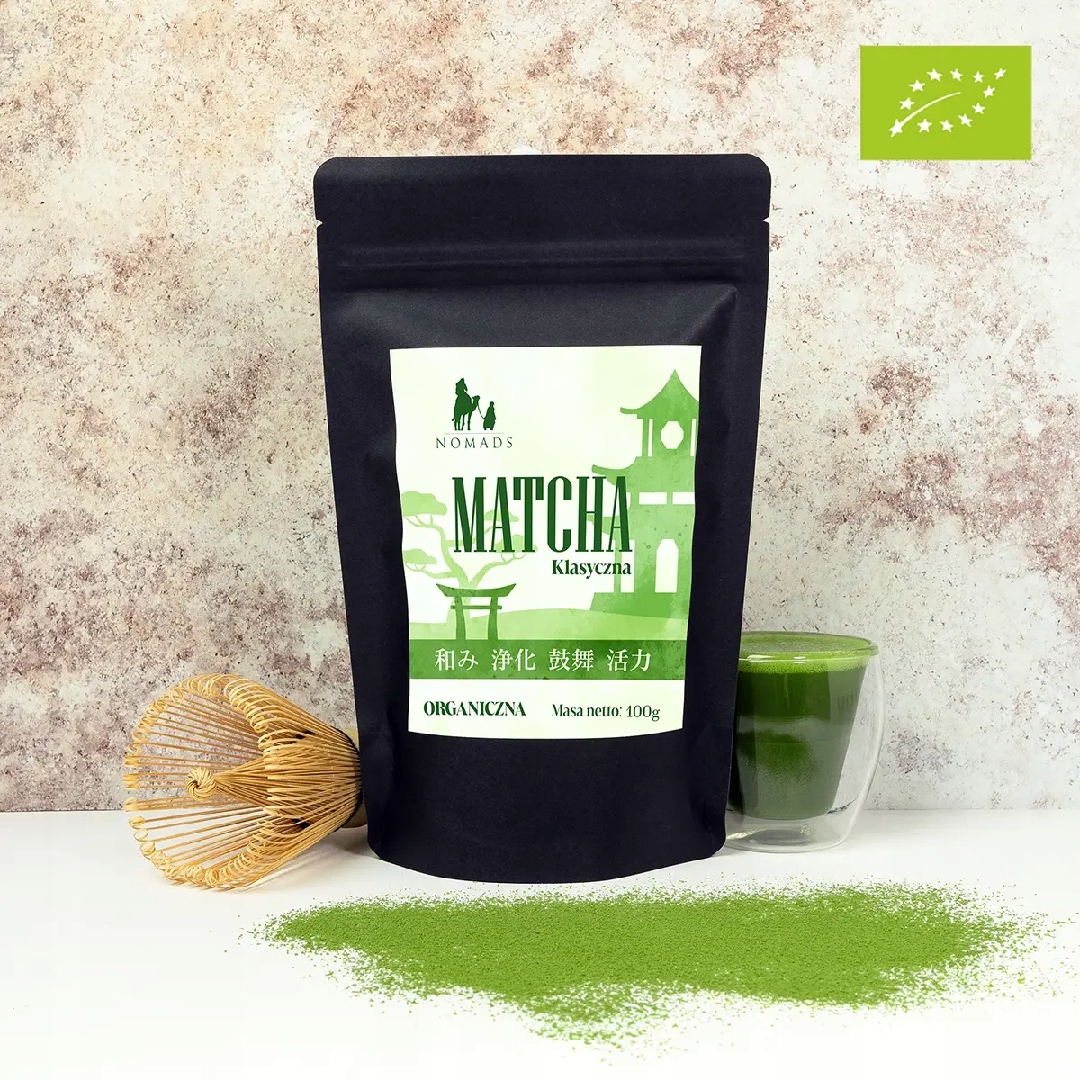 Matcha Klasyczna Nomads japońska organiczna 100 g