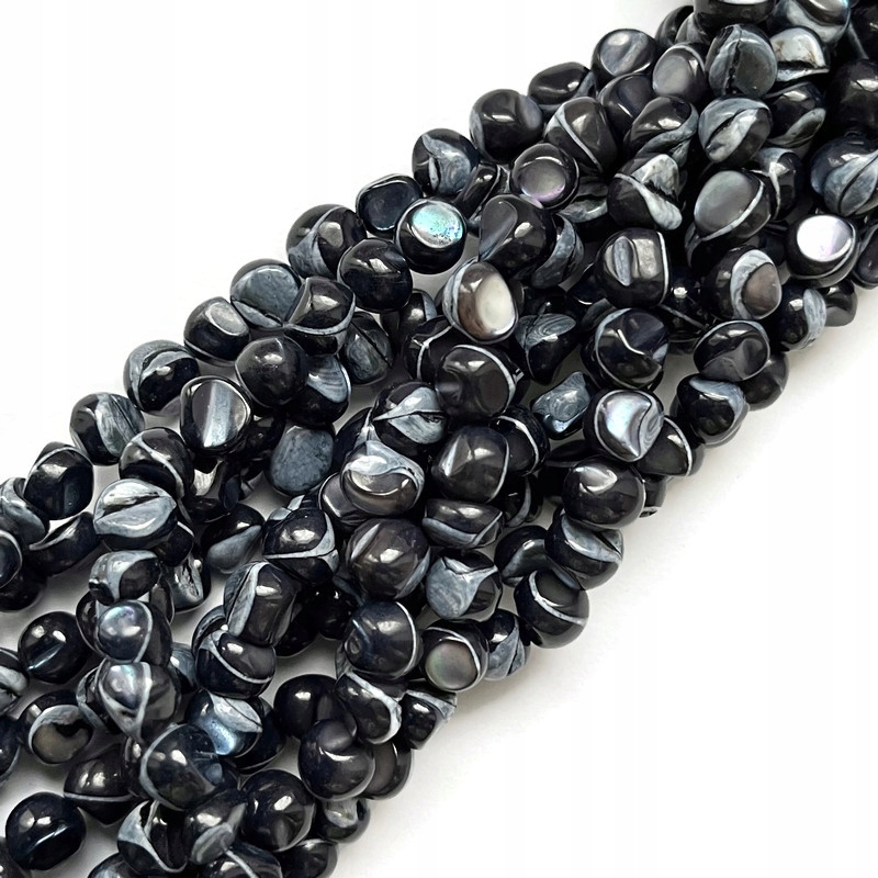1723-Muszle naturalna barwiona nieregularna 7~12x5~10x4~8mm mix granat