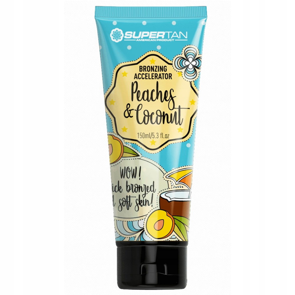 SUPERTAN PEACHES & COCONUT 1x 150ml BRONZER Z PRZYSPIESZACZEM +GRATIS 150ml Marka Soleo