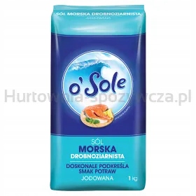 O'Sole Mořská sůl jemně zrnitá potravinářská jodovaná 1 Kg
